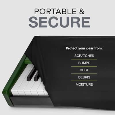 Knox Gear 88-Key Keyboard Stretchy Spandex Dust Cover (Black) image 7