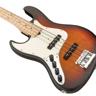 Sadowsky MetroLine 21-Fret Vintage J/J Bass-Swamp Ash Body-4 String-Almond Sunburst Transparent Satin-Lefthand image 1