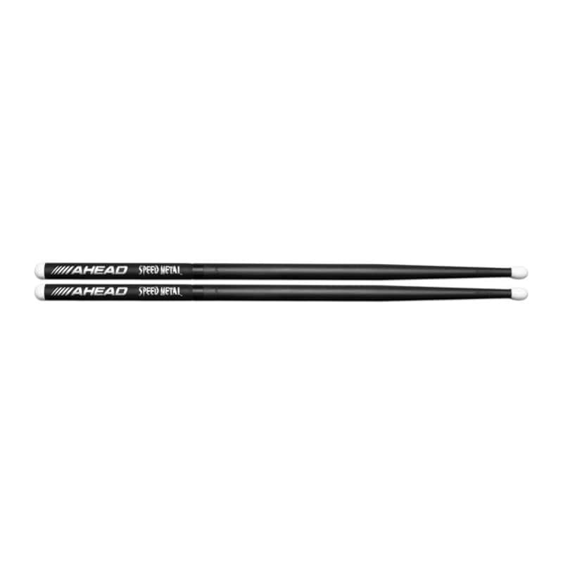 Ahead JJ1 Speed Metal Nylon Tip Drum Sticks (Pair) 2010s - Black image 1