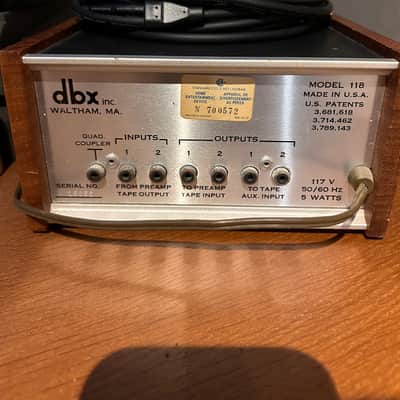 dbx 118 Dynamic Range Enhancer 1970s - Black image 4
