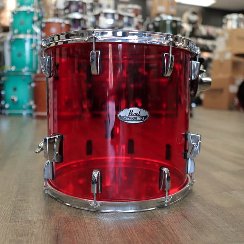 Pre-Owned Pearl 15x16" Crystal Beat Floor Tom (Ruby Red)