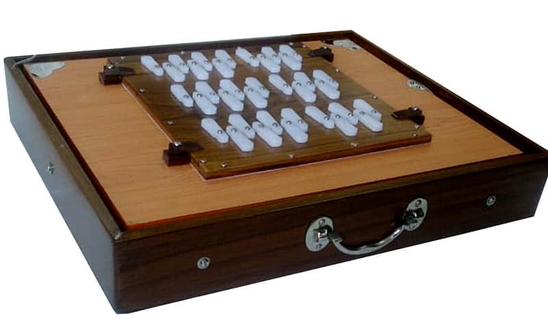3 Octaves Indian MKS Shruti Box, 36 Stoppers, Full Teak Large 16" Frame, Long Sustain 440Hz / 432Hz image 1