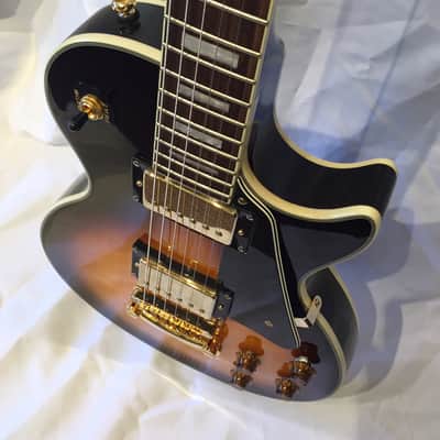 Epiphone Les Paul Custom Flame Maple Tobacco Burst image 4