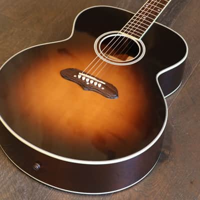 2013 Gibson SJ-100 Acoustic/Electric Super Jumbo Guitar Vintage Sunburst + Hard Case image 4