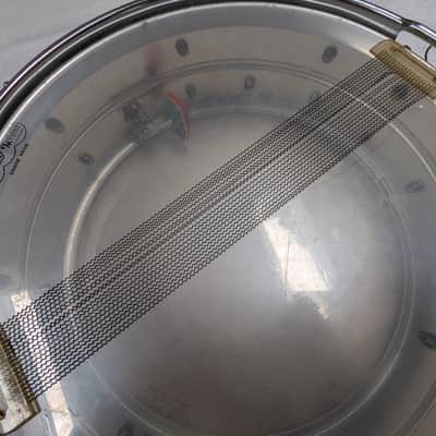 Ludwig No. 404 Acrolite 5x14" 8-Lug Aluminum Snare Drum with Keystone Badge 1963 - 1969 - Matte Aluminum image 3