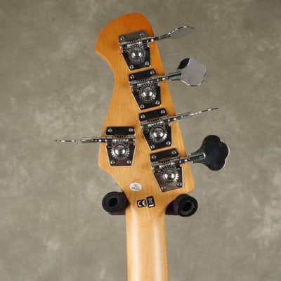 Harley Benton PJ-75 5-String Bass Guitar - White - 2nd Hand image 5