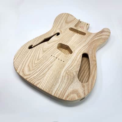 Brio 2 piece Roasted Swamp Ash Body "Thinline" T-Style - Unfinished image 1