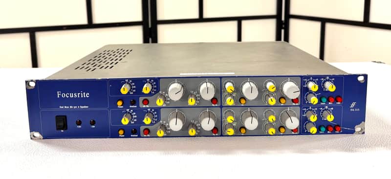 Vintage Focusrite ISA 215 Dual Mono Mic Pre and Equalizer 1990s - Blue image 1