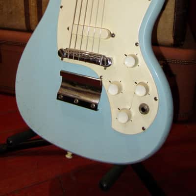 Vintage Circa 1965 Gibson Kalamazoo KG-2 Blue w/ Gig Bag image 1