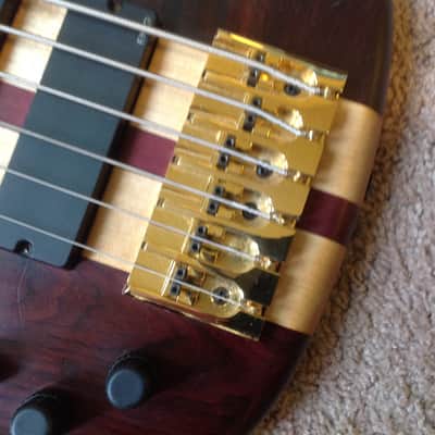 Simonetti 6 String lefty Bass mid-2000 hand rubbed finish image 10