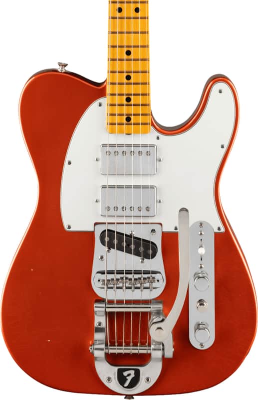Fender Stories Collection Mike Campbell Signature Red Dog Telecaster Electric Guitar, Maple Fingerboard, Red Dog Red image 1