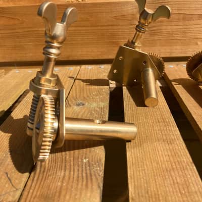 Double Bass Tuning Pegs - Fine Geared High Quality double bass Tuners - Rare - Make An Offer image 5