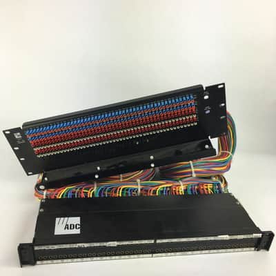 ADC 96 Bantam TT patchbay connected to ADC UP-96NMKII PPC RACKMOUNT PATCHBAY image 1