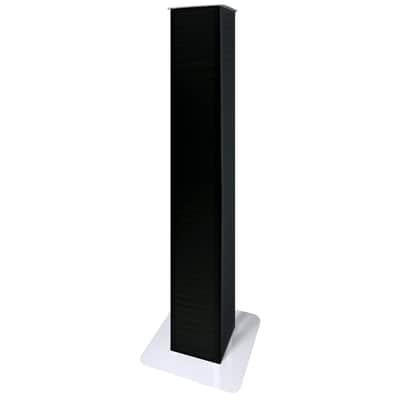 Novopro PS1XXL White Variable Height DJ Podium Stand w/ Scrims & Bag (4 Pack) image 4