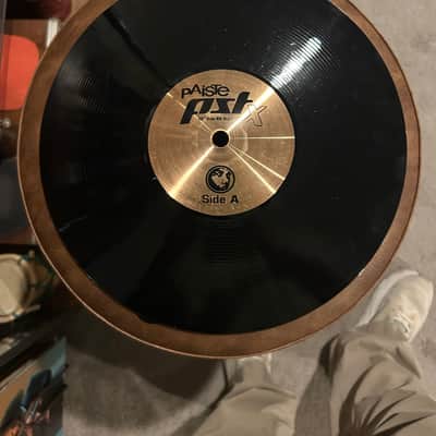 Paiste 12" PST X DJs 45 Ride Cymbal 2015 - Present - Black/Traditional image 1