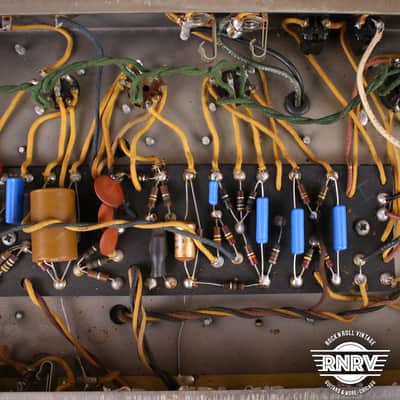 1964 Fender Super Reverb 2-Channel 40-Watt 4x10" Guitar Combo Black Panel image 18