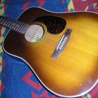 Alvarez 5063 70s rare solid top Japan rare color sound flamed back mountain tone image 8