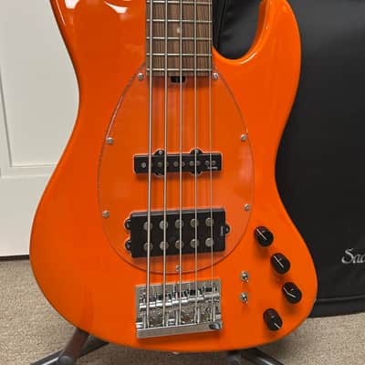 Sadowsky MetroExpress 21 Fret Vintage M/J Bass 5 String Morado Fretboard - Candy Apple Orange image 2