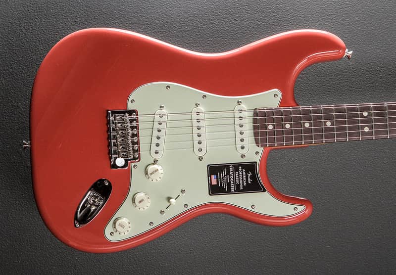 Fender American Professional Classic Stratocaster - Faded Dakota Red w/Rosewood image 1