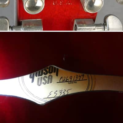GIBSON ES335 Dot Reissue 2001 - cherry - USA Import image 11