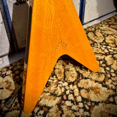 Epiphone Joe Bonamassa Signature '58 "Amos" Korina Flying V - Korina - Indonesia image 5