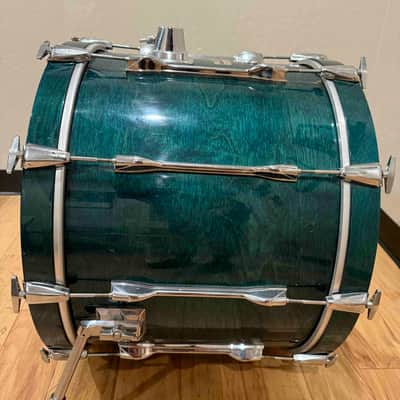 ~RARE!~ MIJ Yamaha Recording Custom 16x22 Bass Drum in Deep Aqua Stain Lacquer image 3