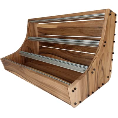 9U / 126hp Eurorack case MARIA • Rails + Threaded strips / Walnut / Unpowered image 3
