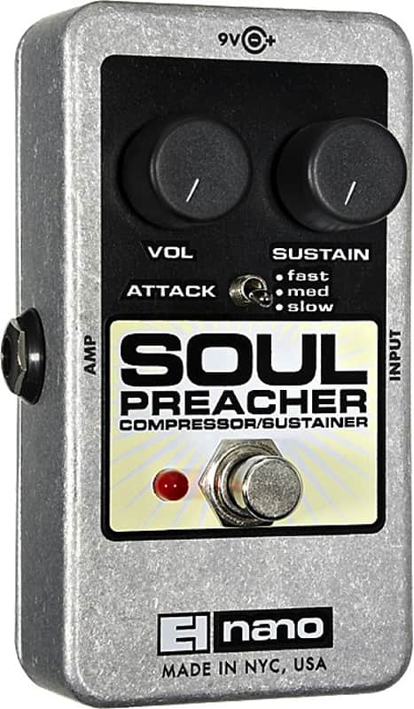Electro-Harmonix SOUL PREACHER Compressor/Sustainer Pedal image 1