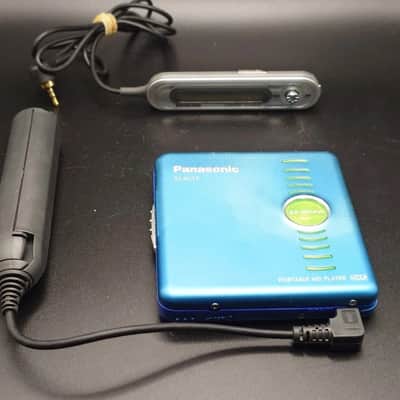 Panasonic Sj-Mj19-A Blue Md Player Mdlp walkman beautiful blue perfect working image 1