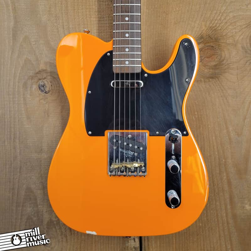 Squier Telecaster Competition Orange Upgraded Used image 1