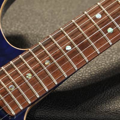 2003 Fender Custom Shop Showmaster Neck Thru Electric Guitar Birdseye Blue Quilt + OHSC image 8