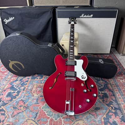 Epiphone Riviera Reissue *Pro Setup* HH Peerless Cherry OHSC - 1997 image 2