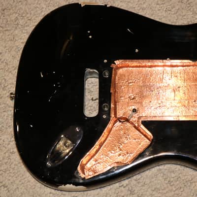 Vintage Late 1980s Early 1990s Fender Strat Plus Body - Relic Black - NO TARIFFS image 6
