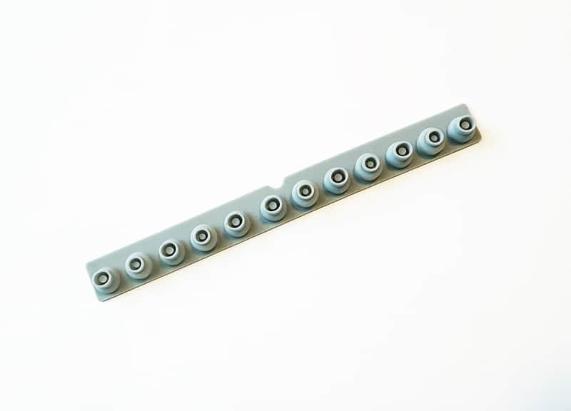 Casio CZ-101 12-Note Rubber Keyboard Contact Strip image 1