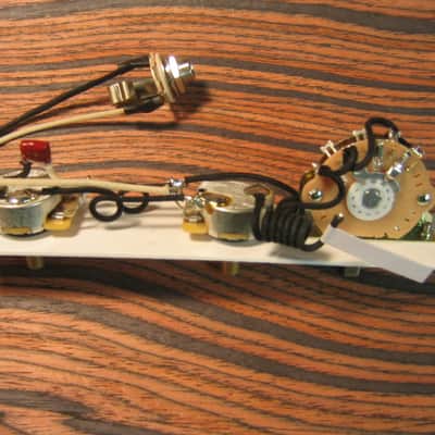 K D Paulus Guitar Parts Telecaster Wiring Harness – Oak Grigsby, CTS, Fender .022uf Cap image 3