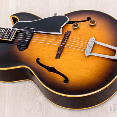 1956 Gibson ES-175 Vintage Archtop Electric Guitar Sunburst w/ P-90, Case image 11
