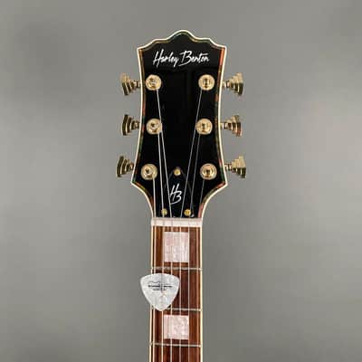 Harley Benton BigTone White Vintage Series Archtop Rockabilly - white image 3