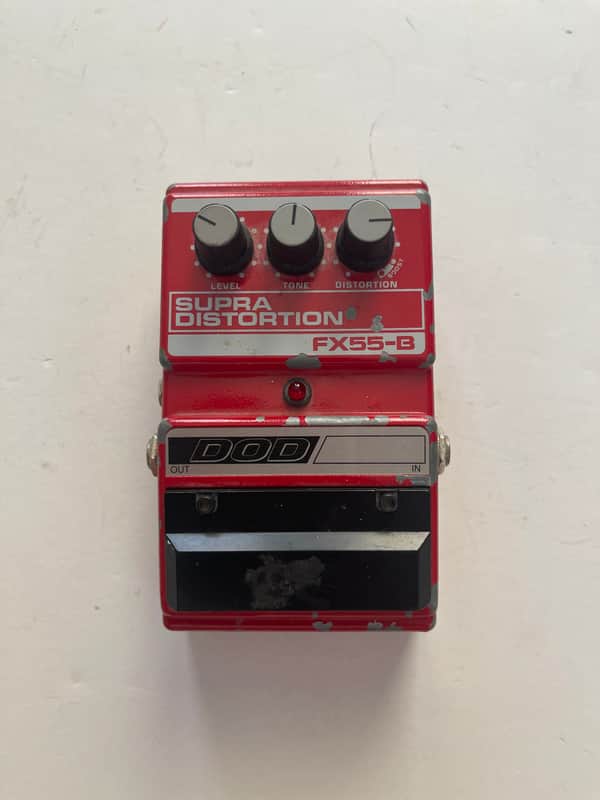 DOD Supra Distortion FX55-B Red 1990s | Reverb