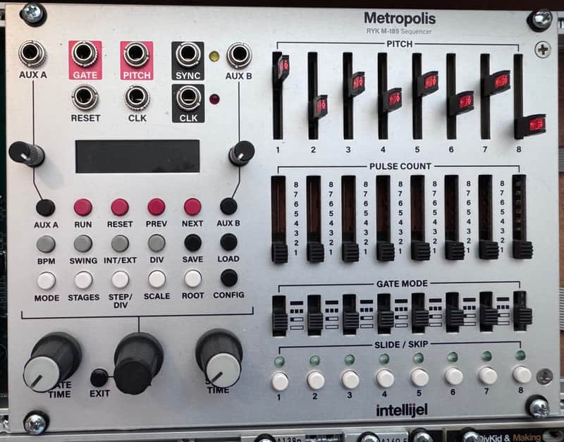 Intellijel Metropolis Complex Pitch / Gate Sequencer Eurorack Synth Module 2015 - 2020 - Silver image 1