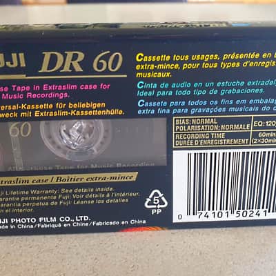 NEW FUJI DR 60 Type I Cassette Tape - NEW OLD STOCK image 2