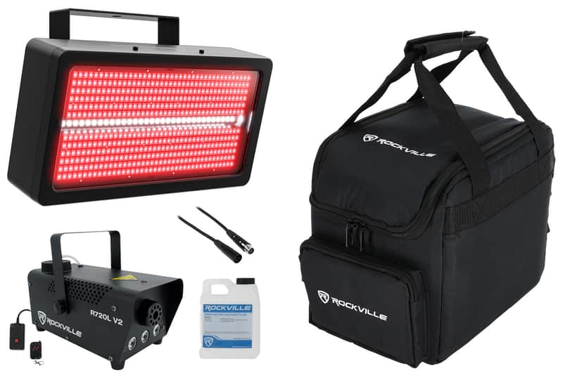 Chauvet SHOCKER PANEL FX IP Indoor/Outdoor Blinder/Wash/Strobe Light+Bag+Fogger image 1