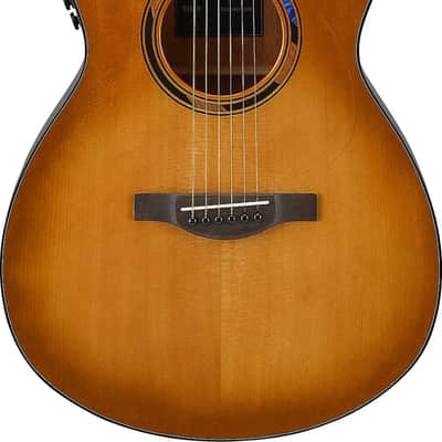 Yamaha TAS1 C TransAcoustic Grand Concert Acoustic-Electric Guitar, Solid Spruce Top, Sand Burst image 2