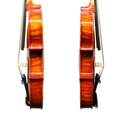 Handmade 1/4 Violin Outfit–One Piece Back,European Tonewood, Rich Tone, Case&Bow image 5