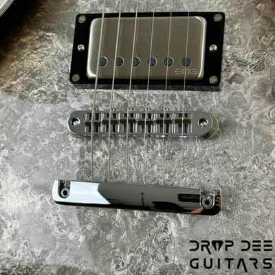 ESP Original Series Eclipse Custom Electric Guitar w/ Case - Silver Liquid Metal Burst image 7