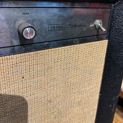 Silvertone Model 1459 3-Watt 1x8 Guitar Combo 1960 - Black image 6