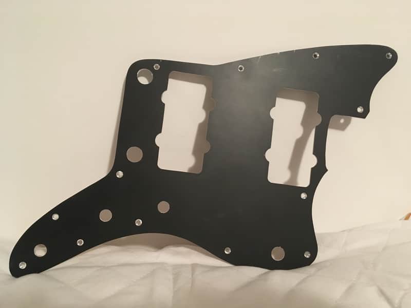 Black anodized aluminium jazzmaster pickguard no rhythm circuit image 1