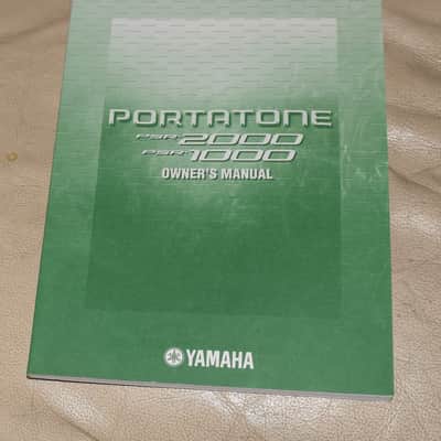 Yamaha PSR-1000 2000 Keyboard Workstation Owner's Manual