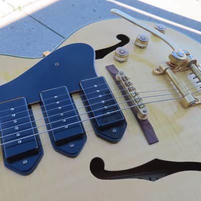 CARLOS ROBELLI 2003 ES-500 ARCHTOP ES-5 FLAME MAPLE near MINT! image 8