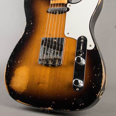 Fender Double Esquire Relic 2022, Custom Shop Limited Roasted Pine, Sunburst image 2