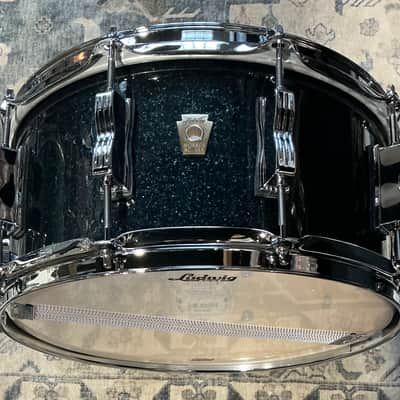 Ludwig Classic Maple Snare Drum - 6.5 inches x 14 inches, Hybrid Black Sparkle image 5